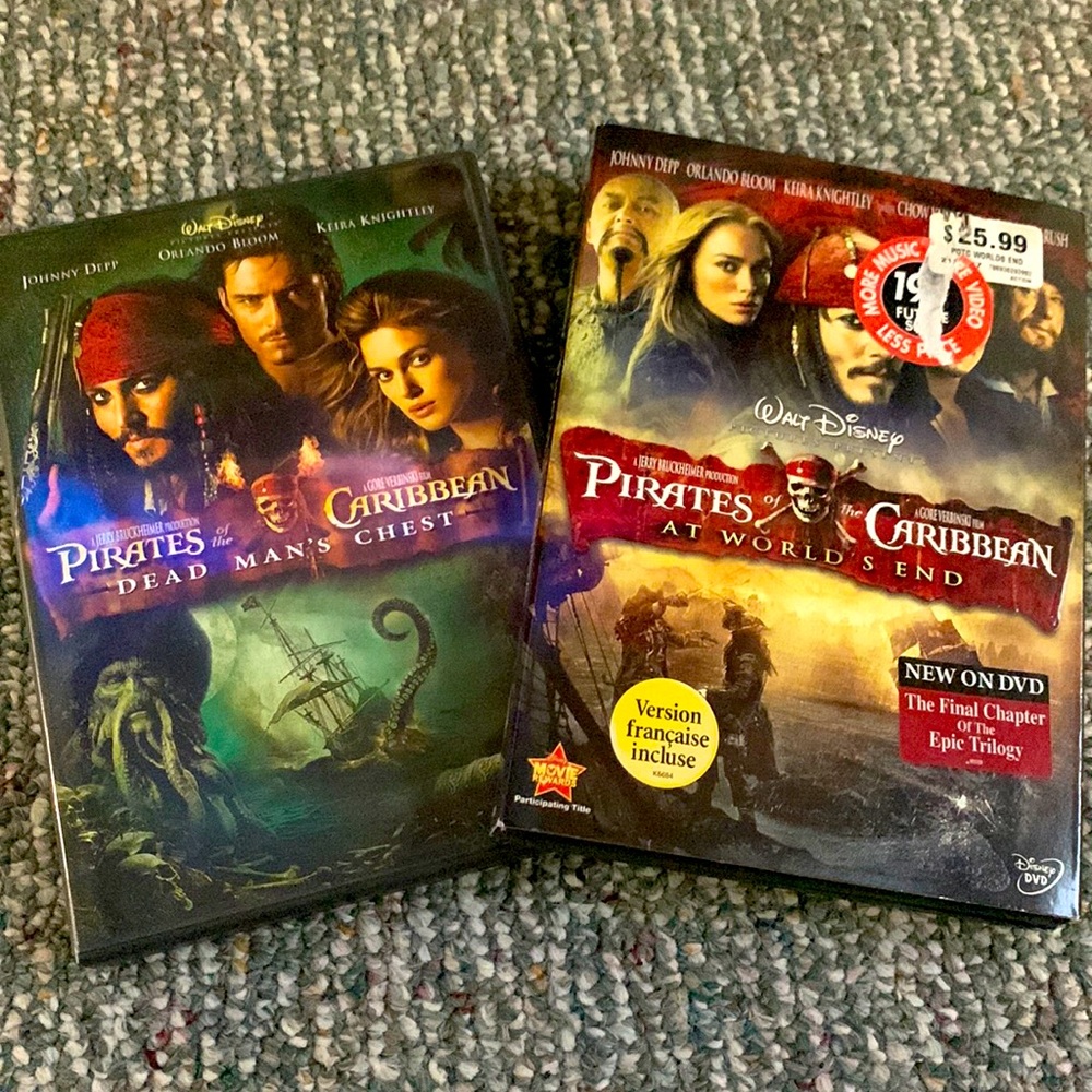 DVDs Pirates of the Caribbean